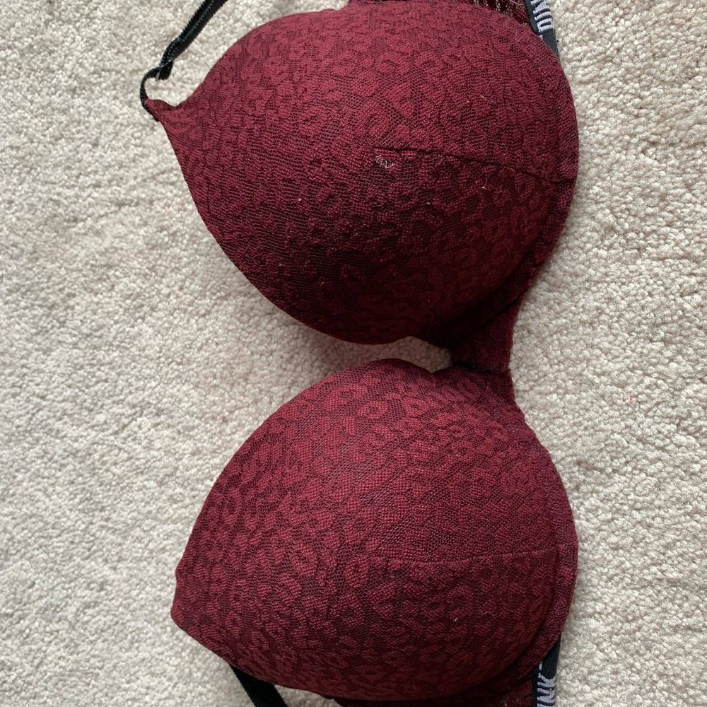 Dark Purple Animal Print Bra